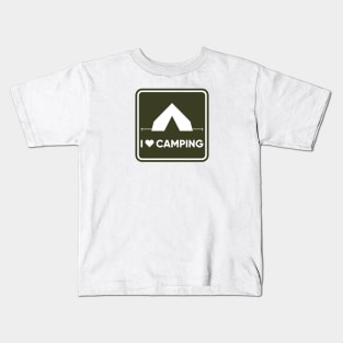 I Love Camping Kids T-Shirt